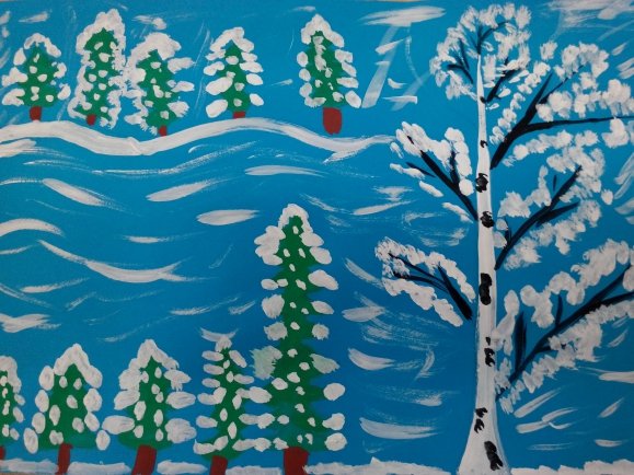 Акварельная зима