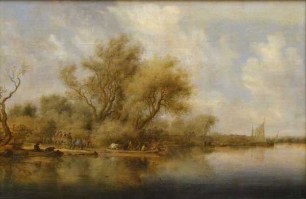 Офорты Рембрандта пейзаж