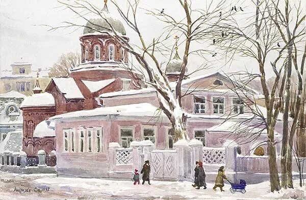 Живопись Сергей Андрияка зима