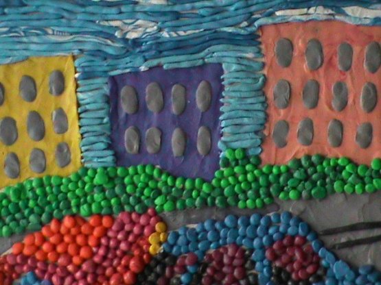 Пластилинография городской пейзаж (50 фото)