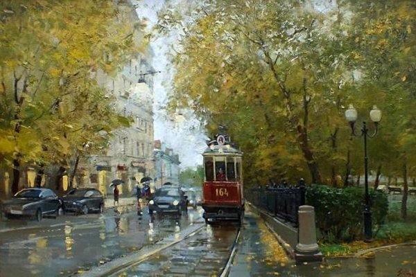 Рассвет в городе