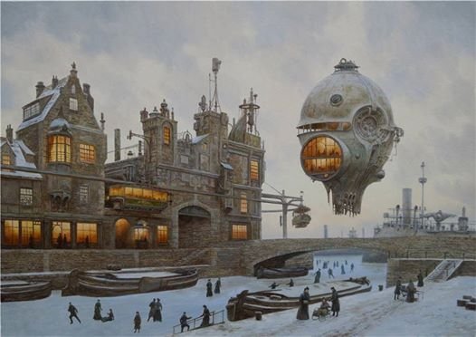 Викторианский Лондон стимпанк