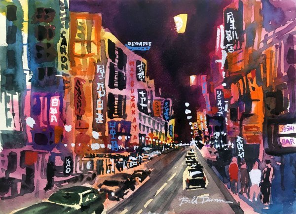 Индийский художник акварелист Венеция