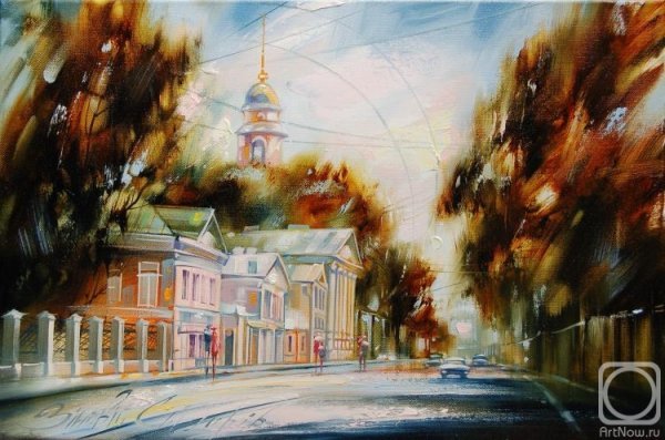 Городской пейзаж акварелью Екатеринбург