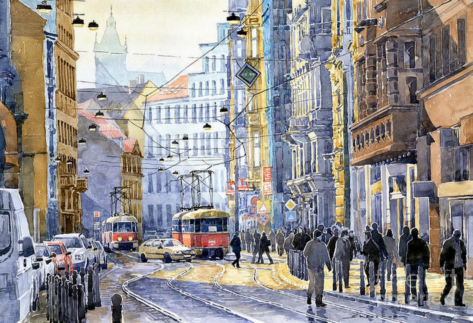 Юрий Шевчук художник трамвай