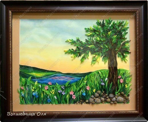 Квиллинг пейзажи Весна