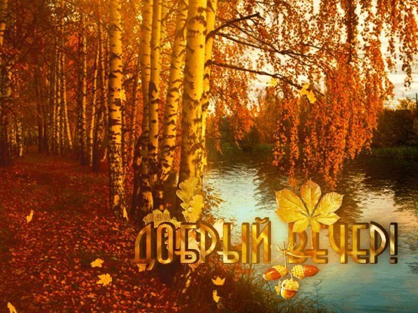 Осенний пейзаж с водой