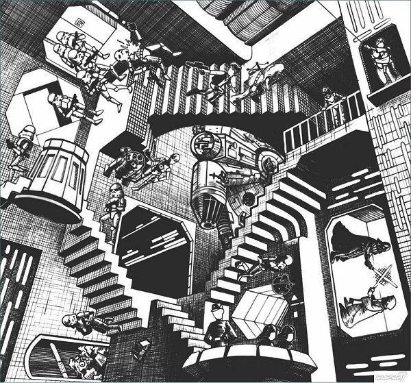 Эшер относительность картина