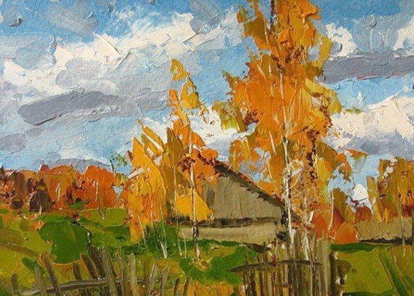 Этюды маслом Владимира Козлова