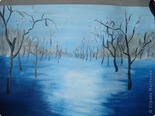 Пейзаж в теплых тонах