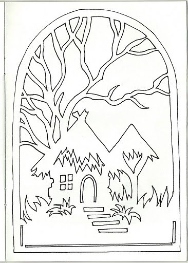 Силуэты природы для вырезания