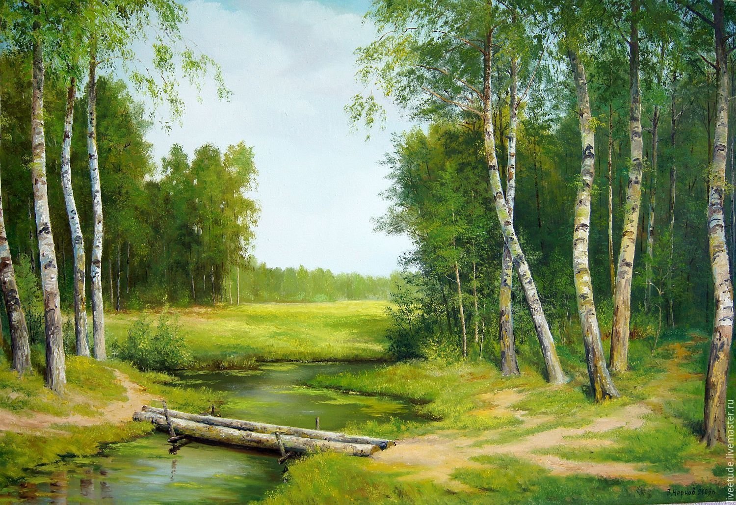 Владимир Чернов художник картина мосток