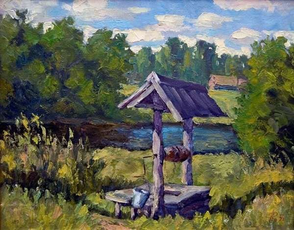 Картины художника Михаила Брядова колодец