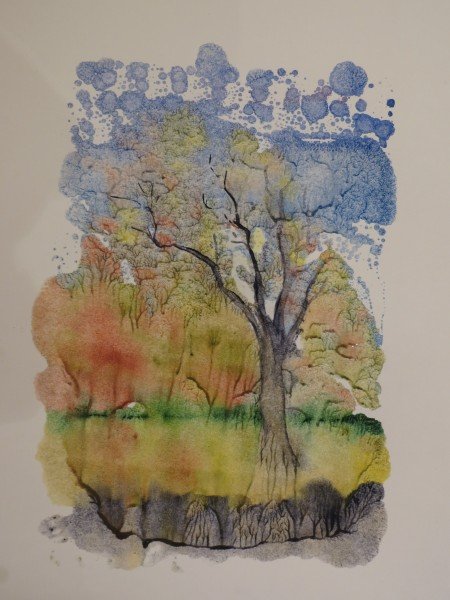 Монотипия Пейзажная