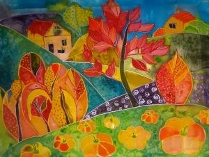 Декоративная композиция осень