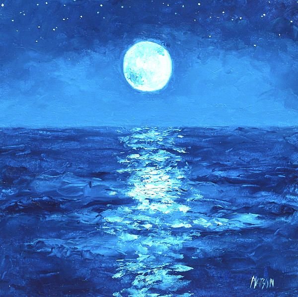 Зимняя Лунная ночь в живописи