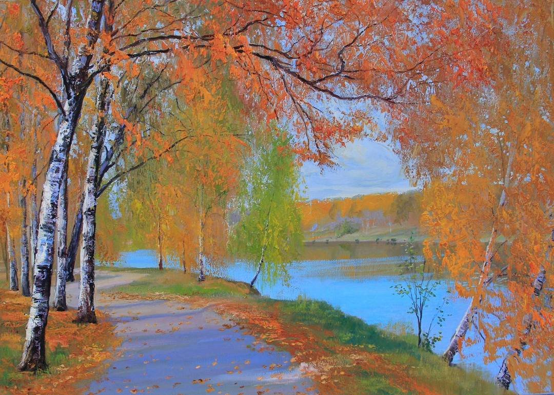 Осенний пейзаж Игоря Сахарова