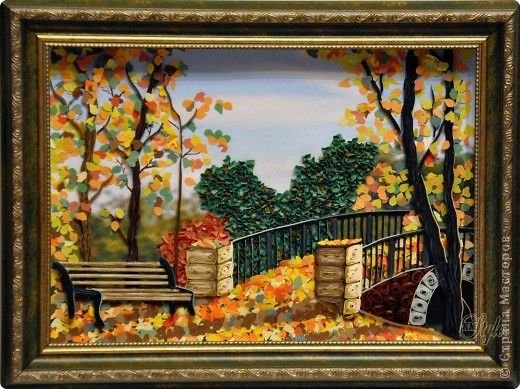 Панно на тему Золотая осень