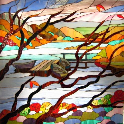 Витраж осень