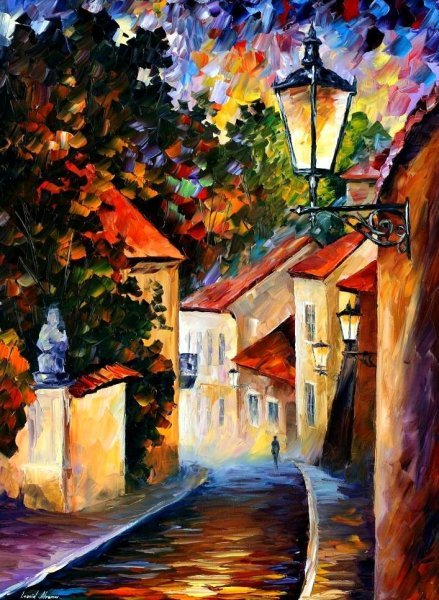 Пейзаж акриловыми красками