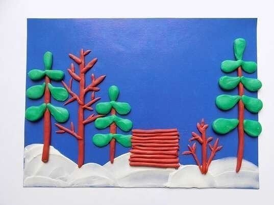 Новогодние поделки из пластилина для детей