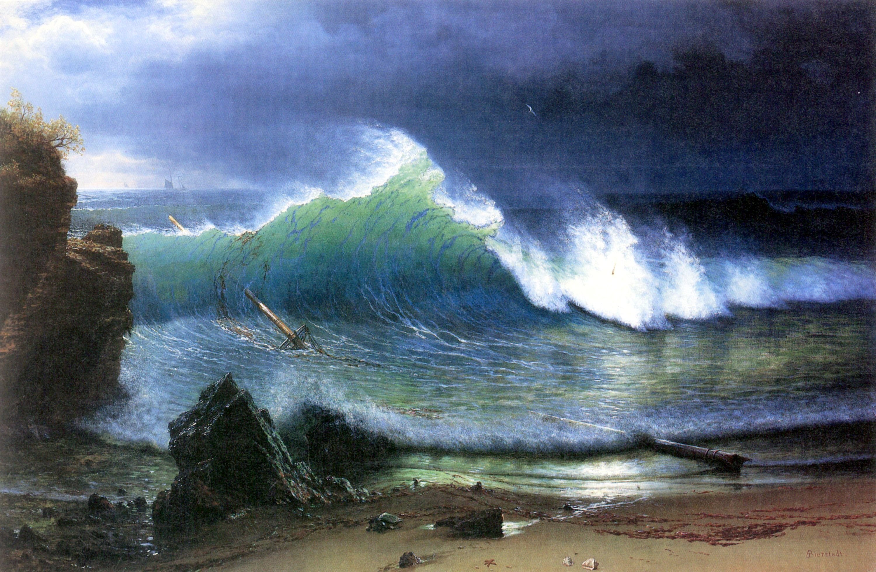 Albert Bierstadt картины море