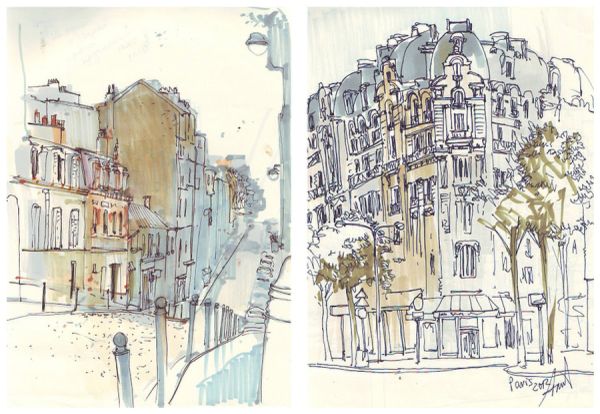 Пейзаж маркерами