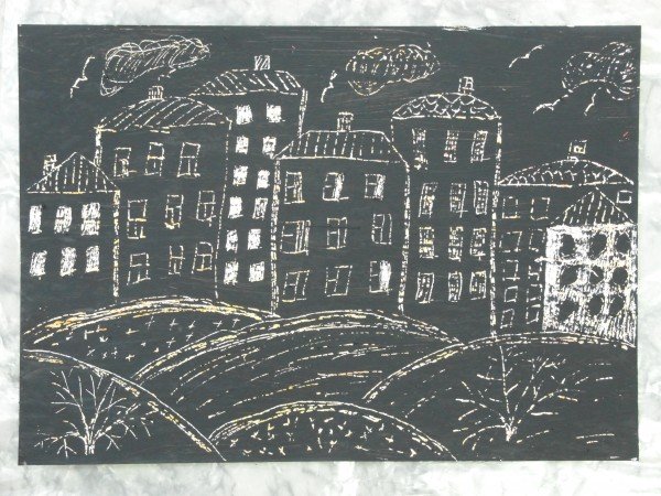 Вышинский линогравюра