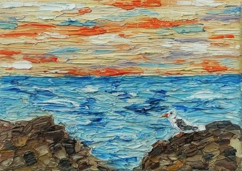 Пластилиновая живопись море