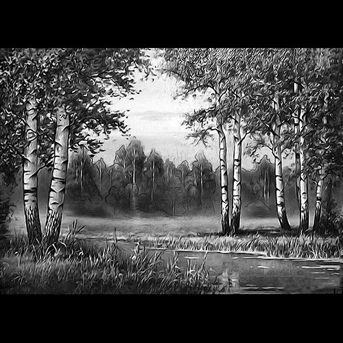 Пейзаж для гравировки