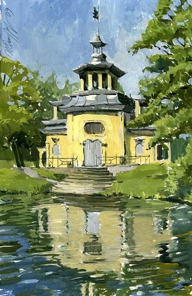 Архитектурные мотивы в пейзаже