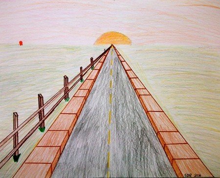 Линейная перспектива пейзаж