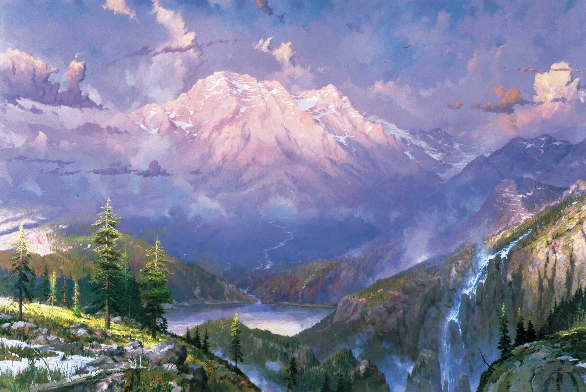 Томас Кинкаде художник горы
