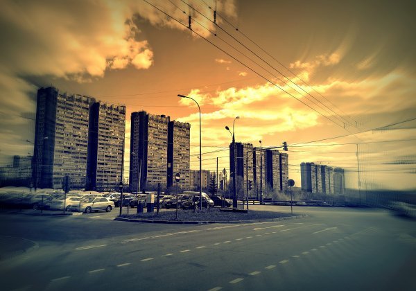 Панорама многоэтажек