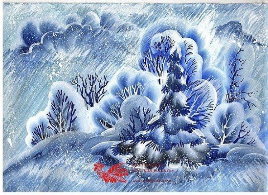 Зинаида Голубева роспись пейзажей