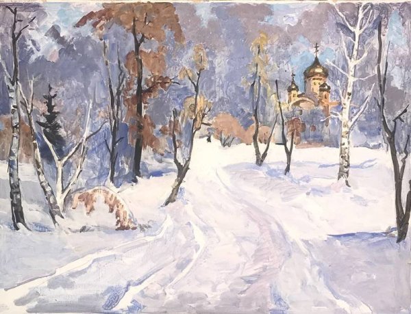 Зинаида Голубева зимние пейзажи