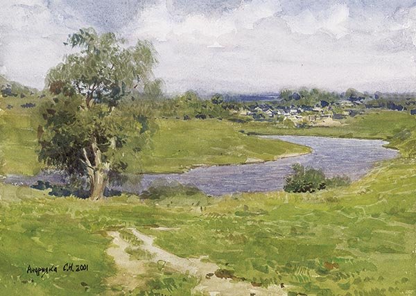 Сергей Андрияка пейзажи акварелью