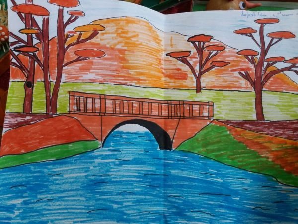 Пейзаж в осенних тонах