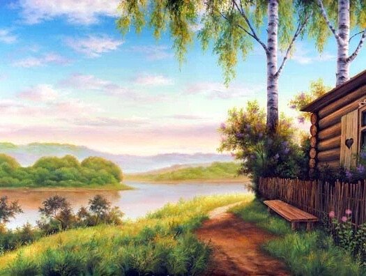 Игорь Лобович - деревенский пейзаж