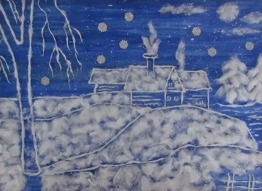 Пейзаж из ваты