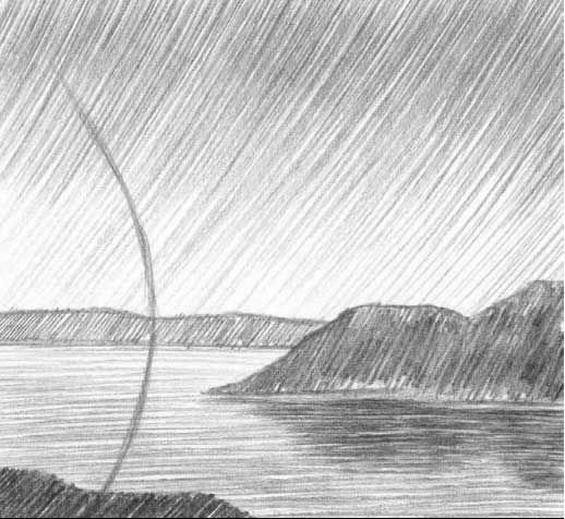 Река карандашом