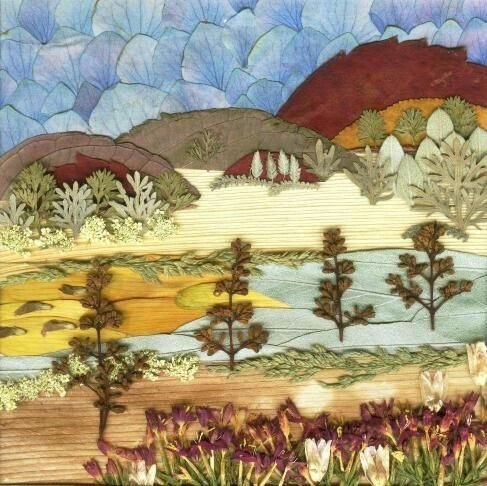 Пейзаж из природного материала