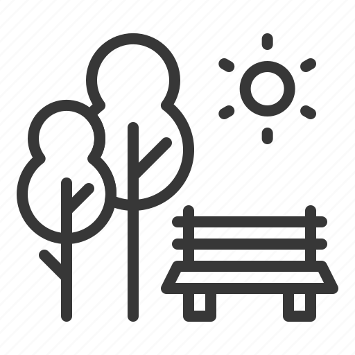 Иконка солнце деревья