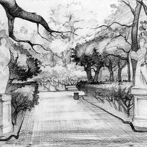 Мостик карандашом