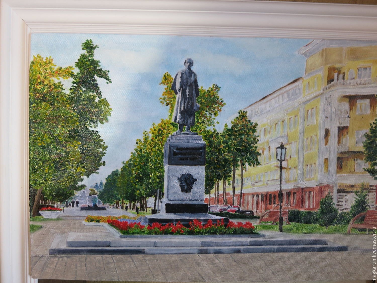 Площадь Пушкина Кемерово зарисовка