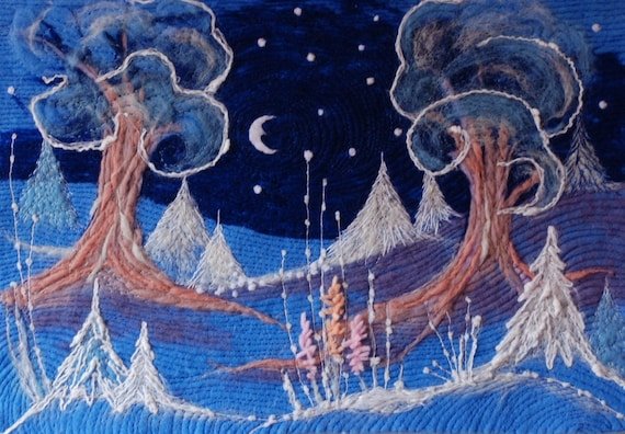 Панно из ниток и клея