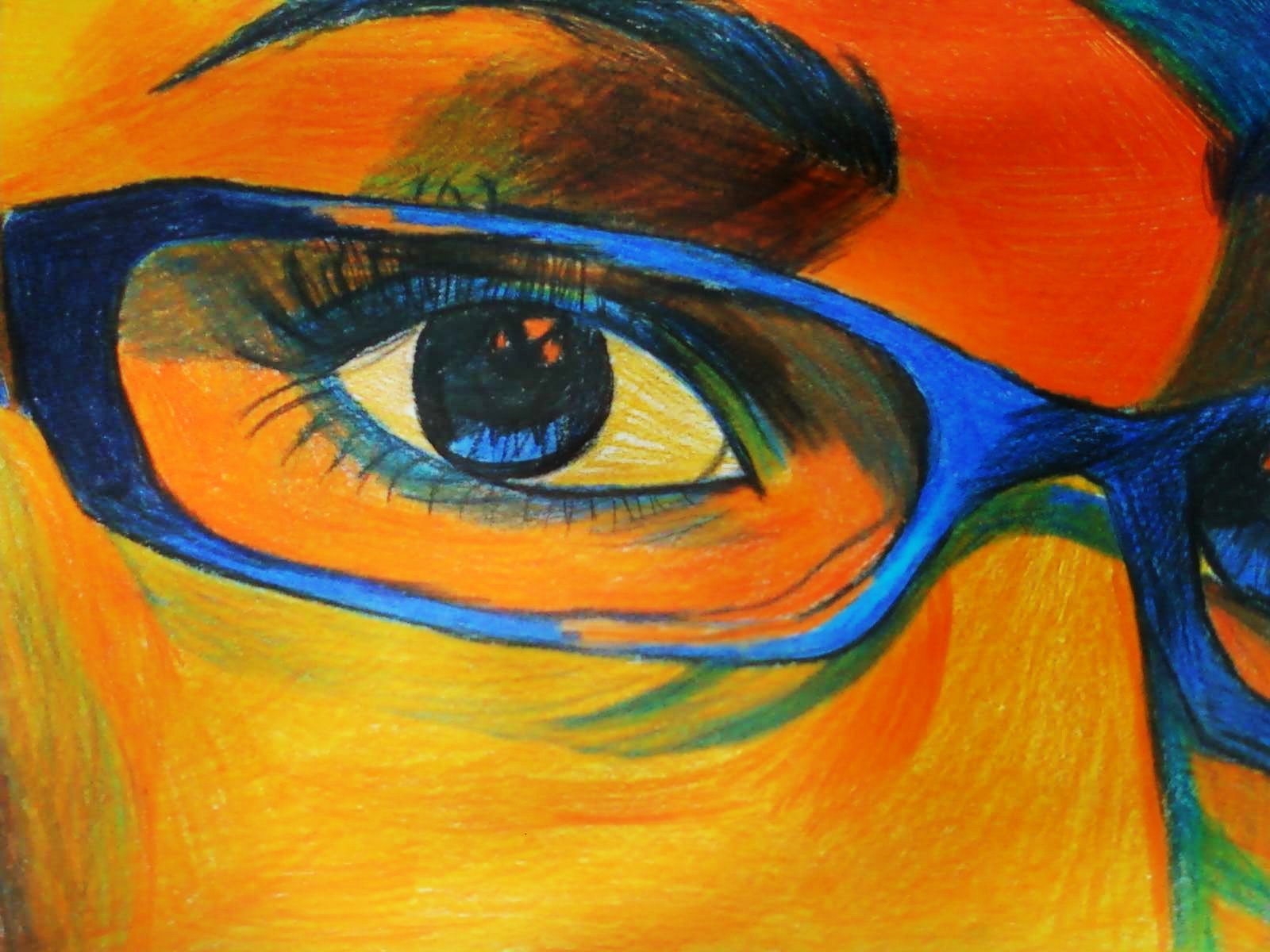 Контраст оранжевого и синего в живописи