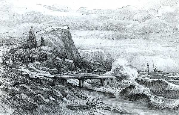 Море карандашом