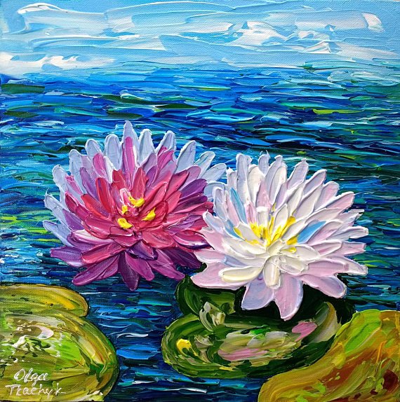 Лотос мастихином