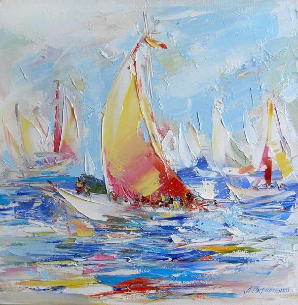 Картины Галимов регата мастихин